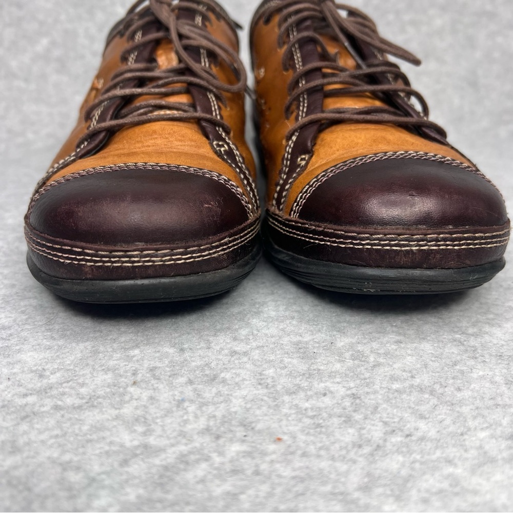 Aetrex Diana Womens Shoes Size 8.0 XW Brown Leather Perforated Cap Toe Comfort - Picture 2 of 12